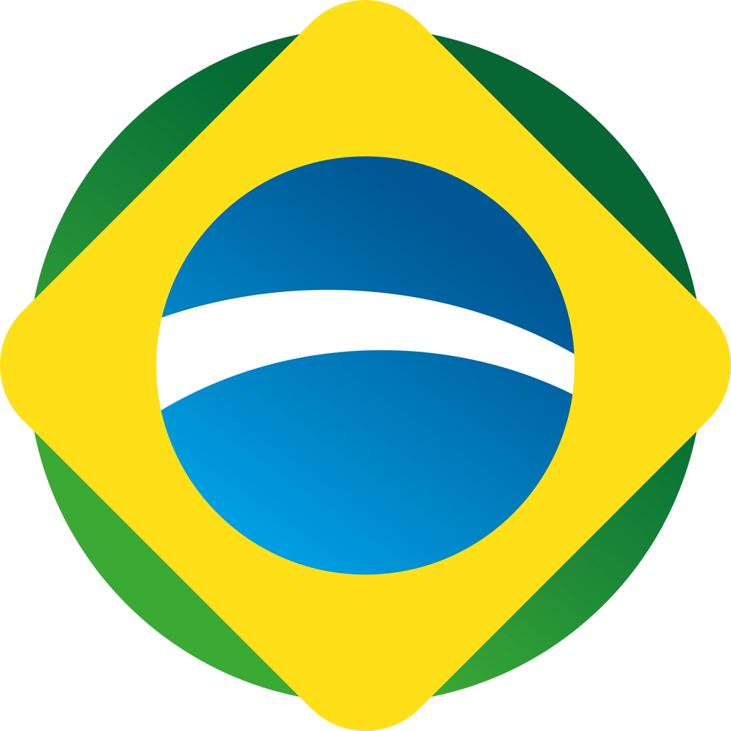 Brazil flag minimalist design